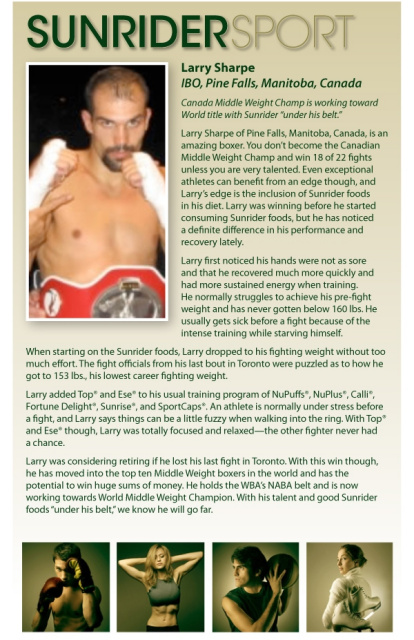 Canadian Middle Weight Boxing Champ Sunrider Success Story