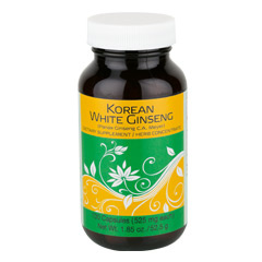 Korean White Ginseng for Athletic Efficiency/100 Capsules (525 mg each capsule)